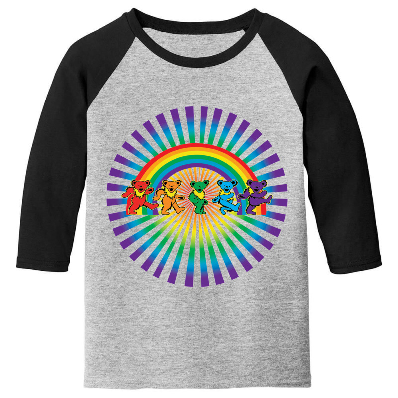 Grateful Rainbow Youth 3/4 Sleeve | Artistshot