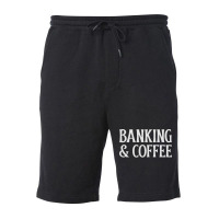 Banking Coffee Green Fleece Short | Artistshot