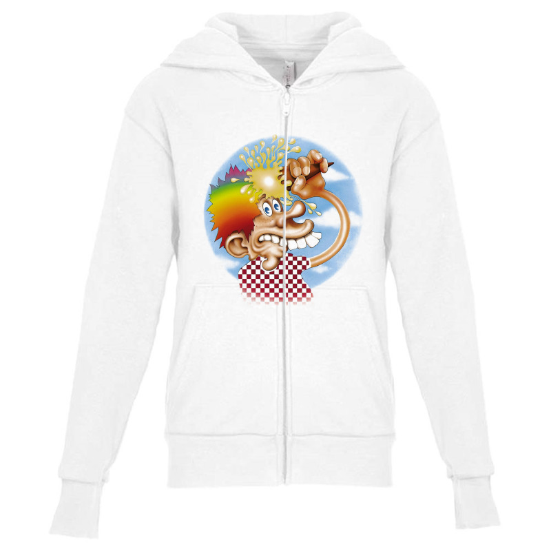 Grateful Rainbow Hair Youth Zipper Hoodie | Artistshot