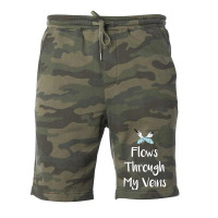 Flows Through My Veins Hair Cutting Barber Green Fleece Short | Artistshot