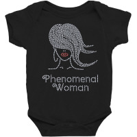 Afro Girl Phenomenal Woman Rhinestones Design For Baby Bodysuit | Artistshot