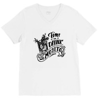 Time Drink V-neck Tee | Artistshot