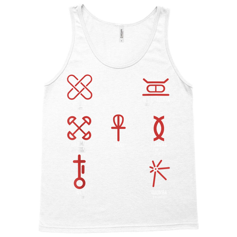 Nguzo Saba The Seven Principles Of Kwanzaa T Shirt Tank Top by calguaa | Artistshot