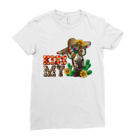 Kiss My Ass Donkey Ladies Fitted T-shirt | Artistshot