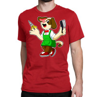 Dog As Hairdresser With Scissors Comb Travel Classic T-shirt | Artistshot