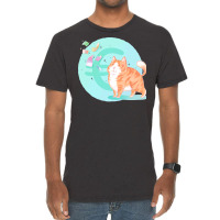 Eurocat Version With Turquoise Background Boy Vintage T-shirt | Artistshot