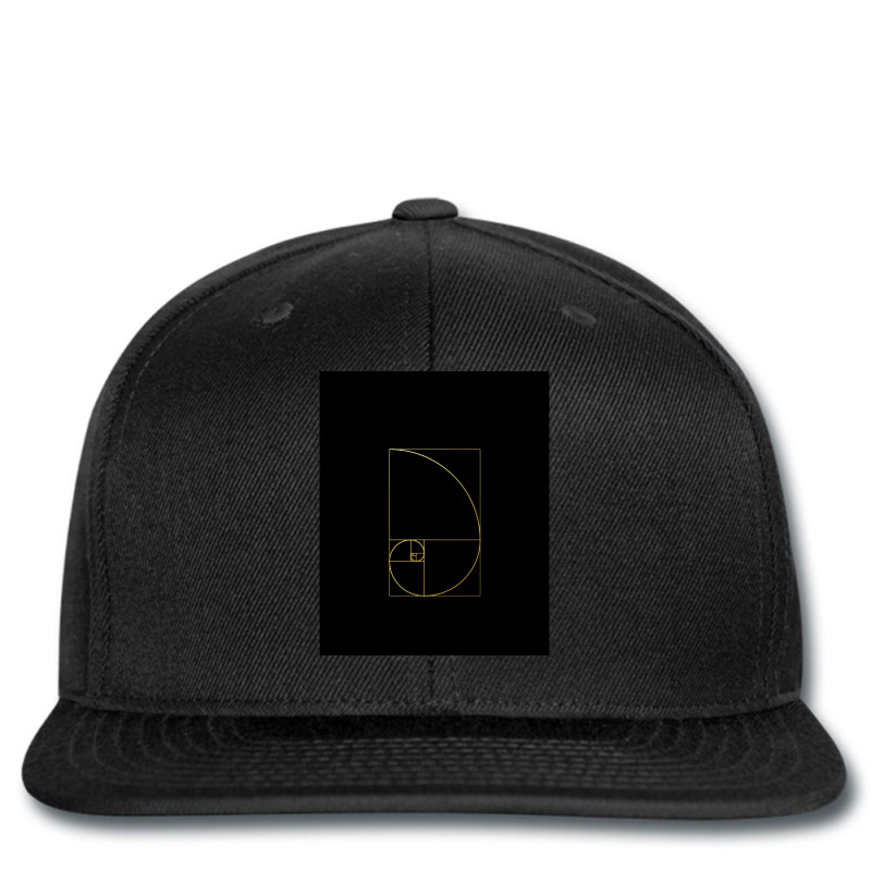 Fibonacci Golden Ratio Gold Spiral Sacred Geometry Printed Hat | Artistshot