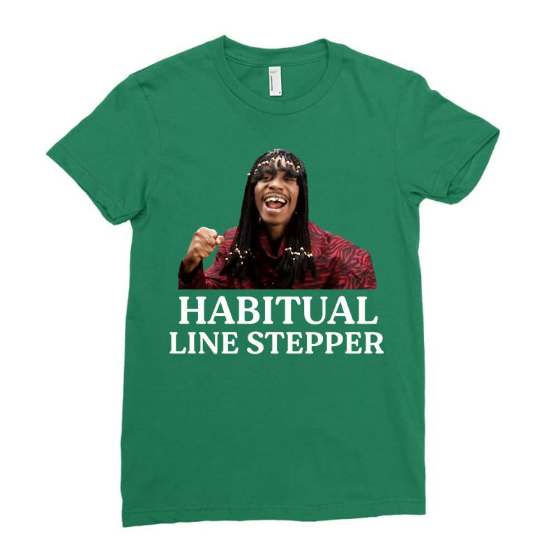 Habitual Line Stepper Ladies Fitted T-Shirt by otelemittror | Artistshot