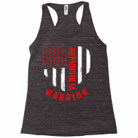 Hemophilia Awareness Red Ribbon Us Flag Hemophilia Racerback Tank | Artistshot