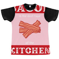 Bacon Is The Duct Tape Of The Kitchen Funny Bbq De Graphic T-shirt | Artistshot