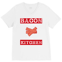 Bacon Is The Duct Tape Of The Kitchen Funny Bbq De V-neck Tee | Artistshot