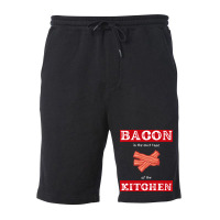 Bacon Is The Duct Tape Of The Kitchen Funny Bbq De Fleece Short | Artistshot