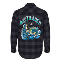 Day Trader Astronaut In Space Girl Flannel Shirt | Artistshot