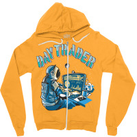 Day Trader Astronaut In Space Girl Zipper Hoodie | Artistshot