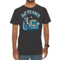 Day Trader Astronaut In Space Girl Vintage T-shirt | Artistshot