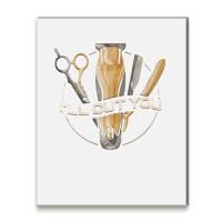 Hairdresser Ill Cut You Barber Hairstylist Music Metal Print Vertical | Artistshot