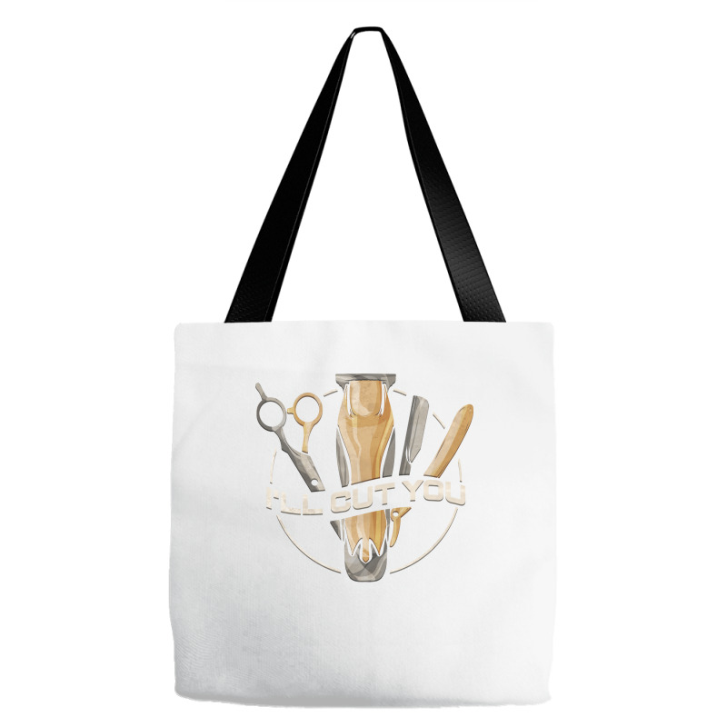 Hairdresser Ill Cut You Barber Hairstylist Music Tote Bags | Artistshot