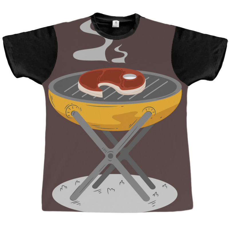 Barbecue Bbq Barbeque Grill Meat Girl Red Graphic T-shirt by strosesimonsf | Artistshot