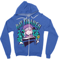 Day Trader Girl Tumblr Zipper Hoodie | Artistshot