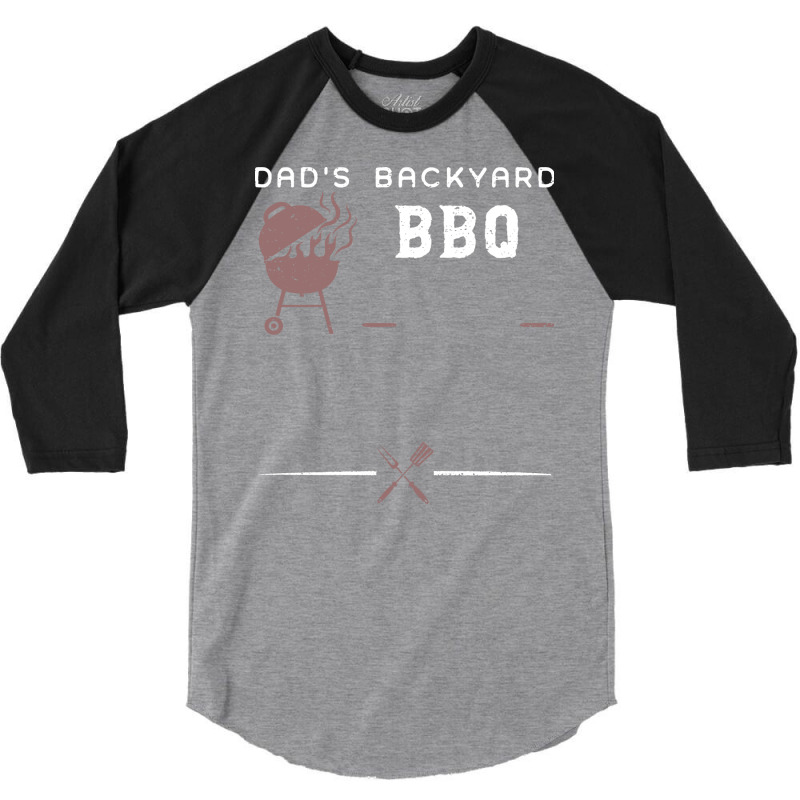 Dads Backyard Bbq Hippie 3/4 Sleeve Shirt by tatrosherryp | Artistshot