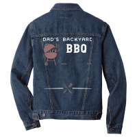 Dads Backyard Bbq Hippie Men Denim Jacket | Artistshot