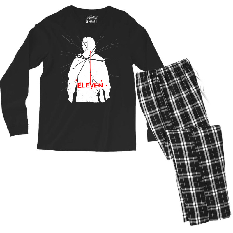 Eleven Carrie Parody Men's Long Sleeve Pajama Set | Artistshot