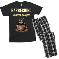 Barbecuing Fueled By Coffee Barbecue Bbq Party Foo Men's T-shirt Pajama Set | Artistshot