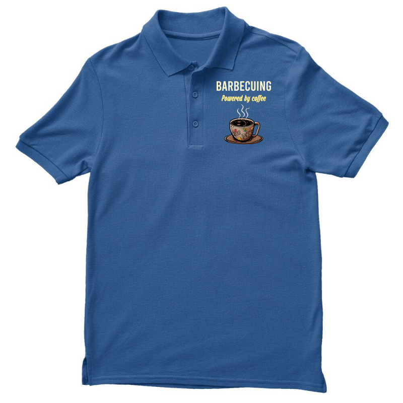 Barbecuing Fueled By Coffee Barbecue Bbq Party Foo Men's Polo Shirt by strosesimonsf | Artistshot