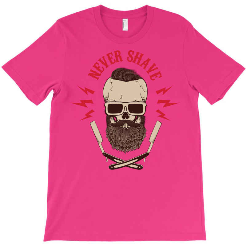 Never Shave Skull With Beard And Two Shaving Blade T-shirt | Artistshot