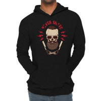 Never Shave Skull With Beard And Two Shaving Blade Lightweight Hoodie | Artistshot