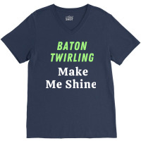 Baton Twirling Gift V-neck Tee | Artistshot