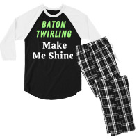 Baton Twirling Gift Men's 3/4 Sleeve Pajama Set | Artistshot