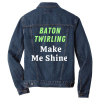 Baton Twirling Gift Men Denim Jacket | Artistshot