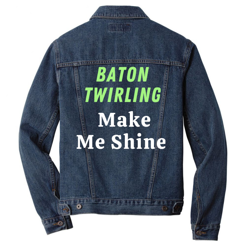 Baton Twirling Gift Men Denim Jacket by strosesimonsf | Artistshot