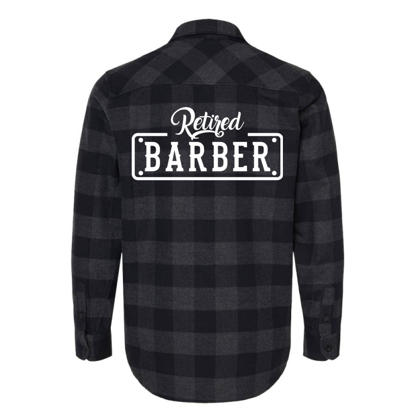 Retired Barber Retirement Girl Flannel Shirt | Artistshot