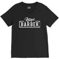 Retired Barber Retirement Girl V-neck Tee | Artistshot