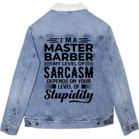 Im A Master Barber Hipster Unisex Sherpa-lined Denim Jacket | Artistshot