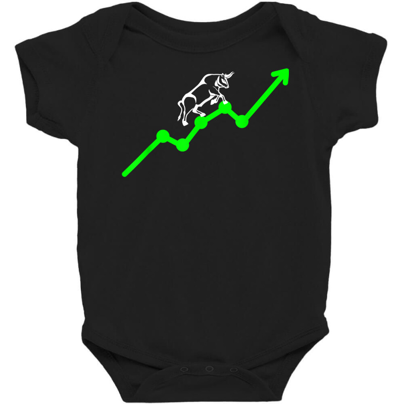 Bull   Stock Market Gift For Stock Traders Trading Baby Bodysuit by catricegar | Artistshot