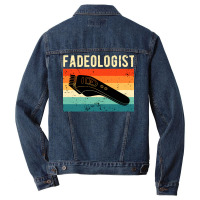 Retro Barbershop Vintage Barber Love Men Denim Jacket | Artistshot