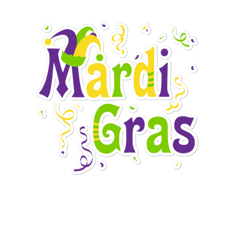 Mardi Gras Costume Party Long Sleeve T Shirt Sticker | Artistshot