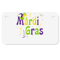 Mardi Gras Costume Party Long Sleeve T Shirt Motorcycle License Plate | Artistshot