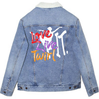 Baton Twirling Love Live Twirl It Unisex Sherpa-lined Denim Jacket | Artistshot