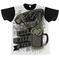 Bbq Beef Beer Nostalgia Graphic T-shirt | Artistshot