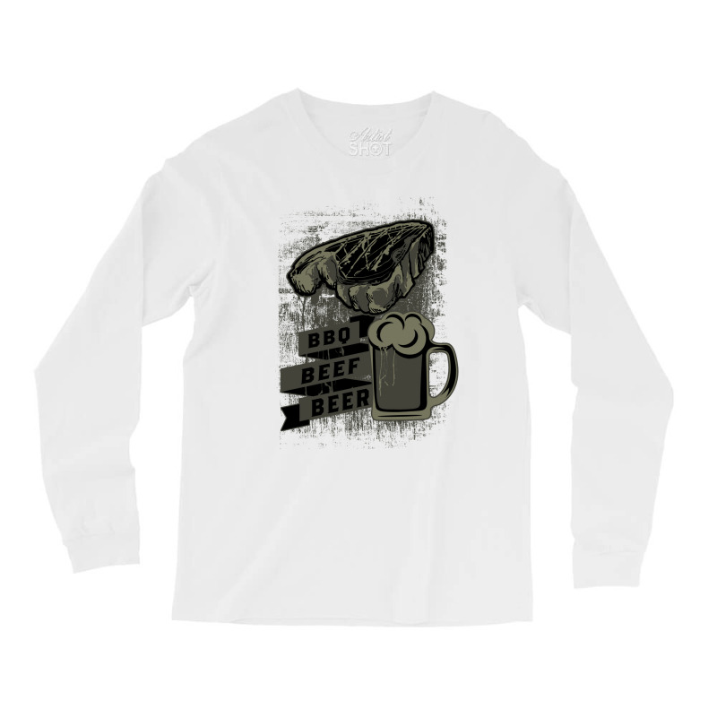 Bbq Beef Beer Nostalgia Long Sleeve Shirts by strosesimonsf | Artistshot