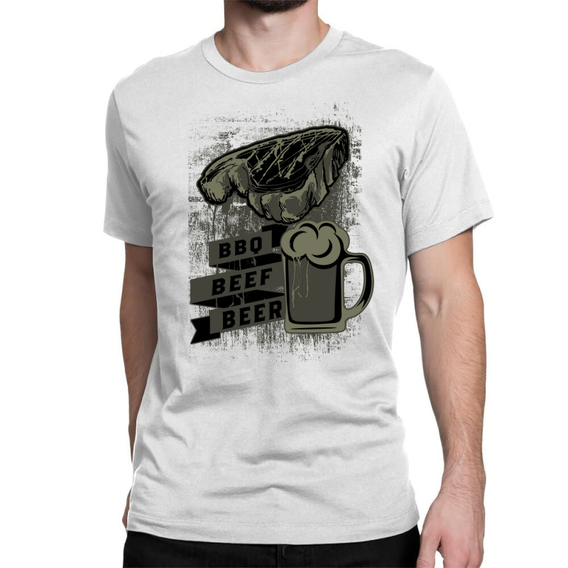 Bbq Beef Beer Nostalgia Classic T-shirt by strosesimonsf | Artistshot