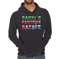 Santas Favorite Barber Christmas Holiday Gift Gift Vintage Hoodie | Artistshot