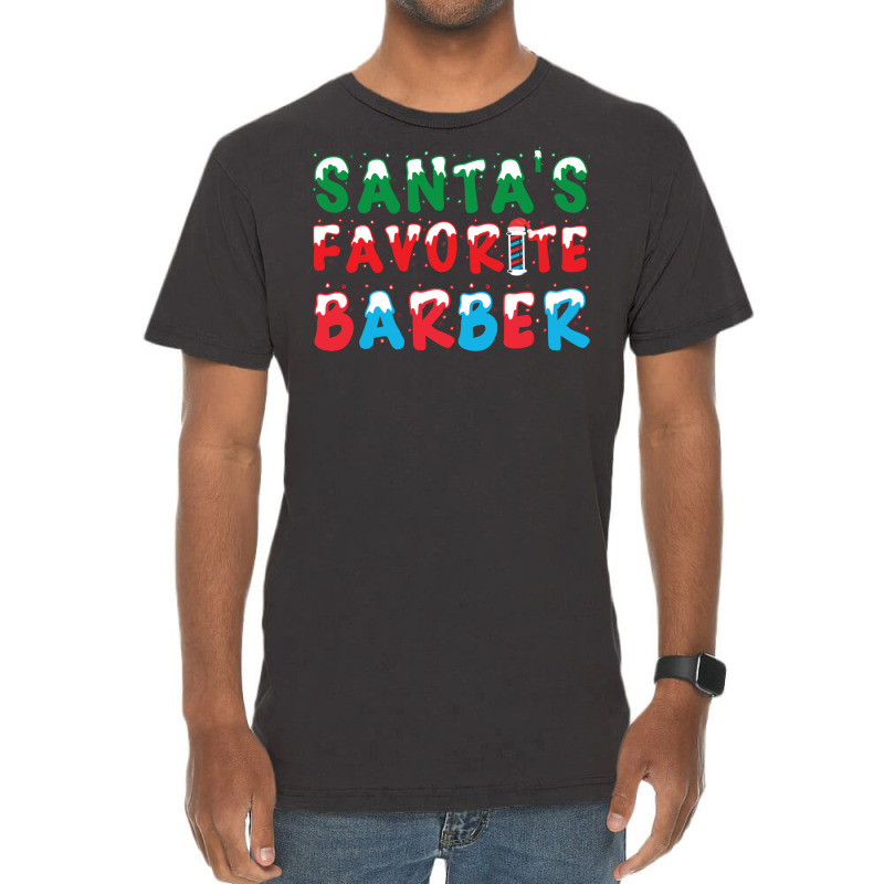 Santas Favorite Barber Christmas Holiday Gift Gift Vintage T-shirt | Artistshot