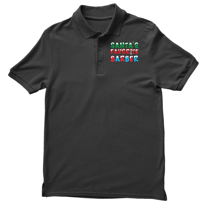 Santas Favorite Barber Christmas Holiday Gift Gift Men's Polo Shirt | Artistshot