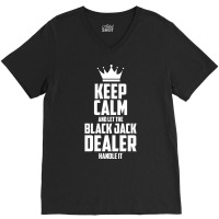 Croupier Casino Black Jack Dealer Banker Love V-neck Tee | Artistshot