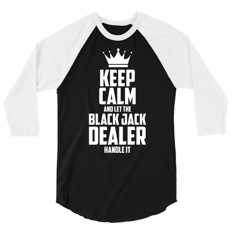 Croupier Casino Black Jack Dealer Banker Love 3/4 Sleeve Shirt by tarokbuldog5 | Artistshot